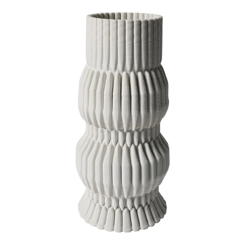 Vase en grès, H 11 po x l 5 po x P 5 po