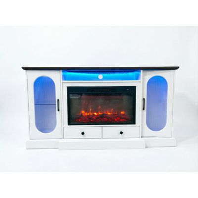 Meuble télé avec foyer