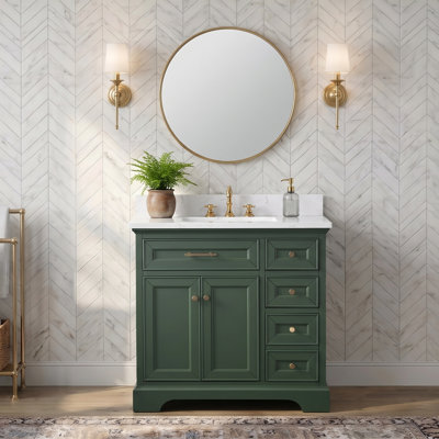 Lisette 36" Single Bathroom Vanity Set