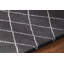 Tapis contemporain en laine noué à la main Yannery - brun / blanc-35932294