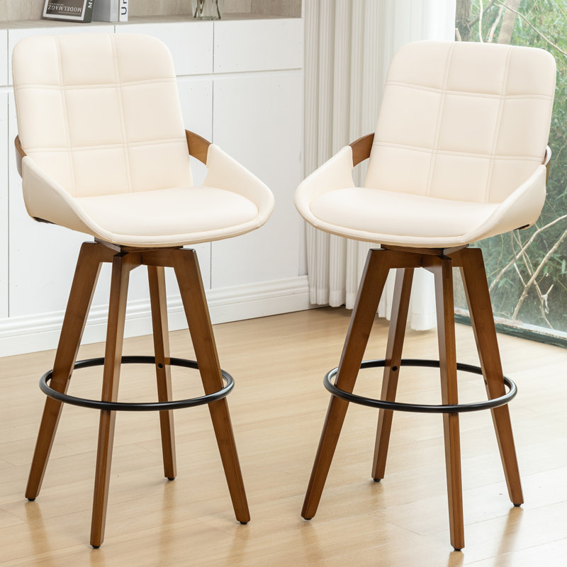 Bar Stools, Beige, Counter Stool (26.37" Seat Height)