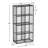 8 Cube Metal Storage Organizer,Display Modular Bookshelf Shelf for Bedroom,Office,Black