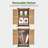2.05 ft W x 1.5 ft D Outdoor Wood Tool Shed, Garden Wooden Tool Cabinet with Double Doors-74282563