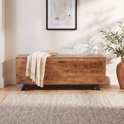 Table basse de style traîneau à plateau relevable avec rangement Balderas