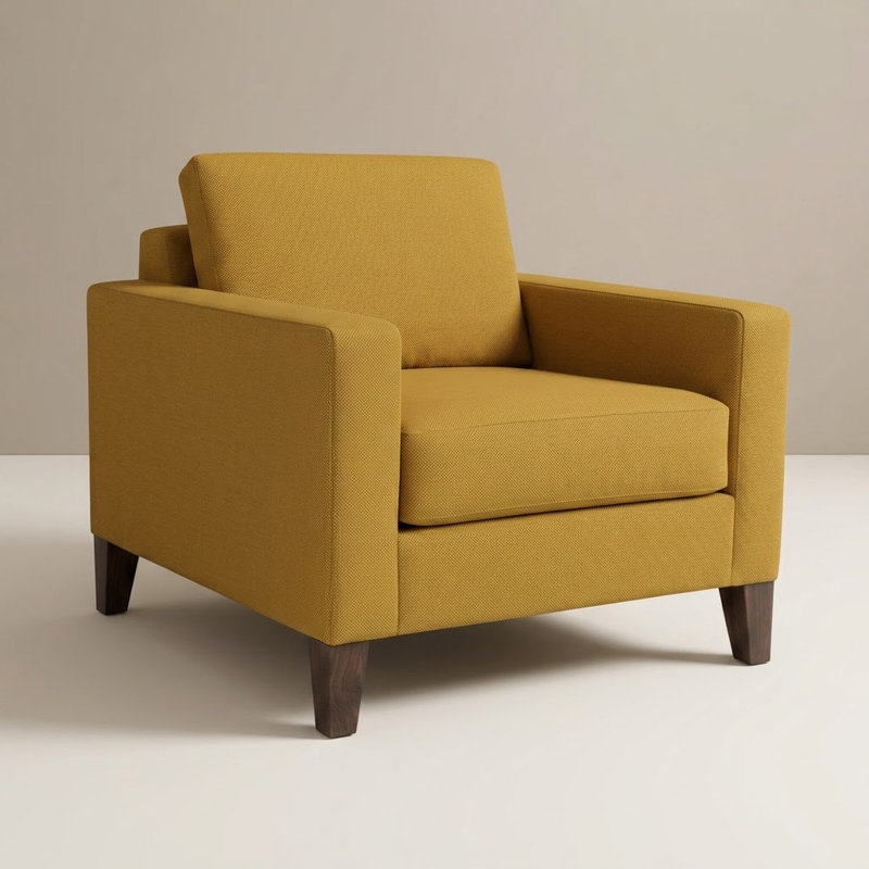 Henry Upholstered Accent Chair, Antic Mimosa