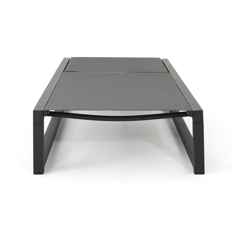 Venice Chaise Lounge, 1, Black/Gray