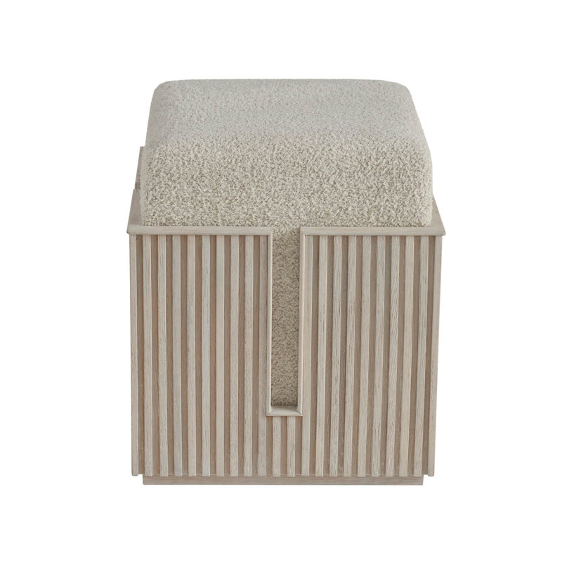 Avaline Carmen Accent Stool, White Oak