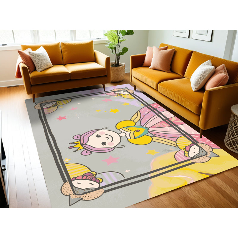 Tapis fantaisie lavable Gemma, Rectangulaire 8 pi x 10 pi