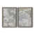Toile avec cadre gris