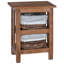 38cm W Solid Wood Bedside Table