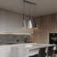 Luminaire suspendu 3 lumières Elsadig à hauteur réglable E26