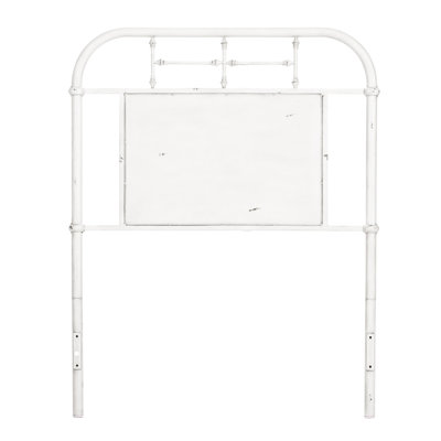 Tête de lit simple en métal Vintage Series - blanc antique