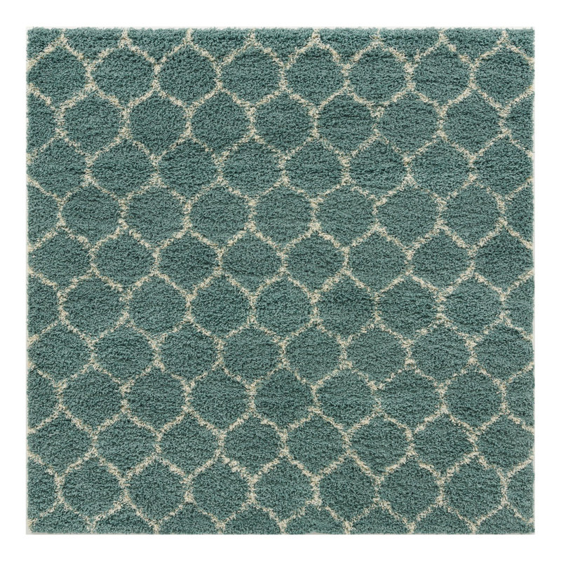Geometric Indoor Rug, Square 7'10"