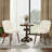 Modern Upholstered Dining Chairs with Solid Wood Legs-876970623