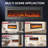 Smart Electric Fireplace Heater, Compatible With Alexa & Google Home, Wall Mount Or In-Wall Recessed Fireplace Insert, Color Changing Flames, 750W/1500W Indoor Heater-1643704441