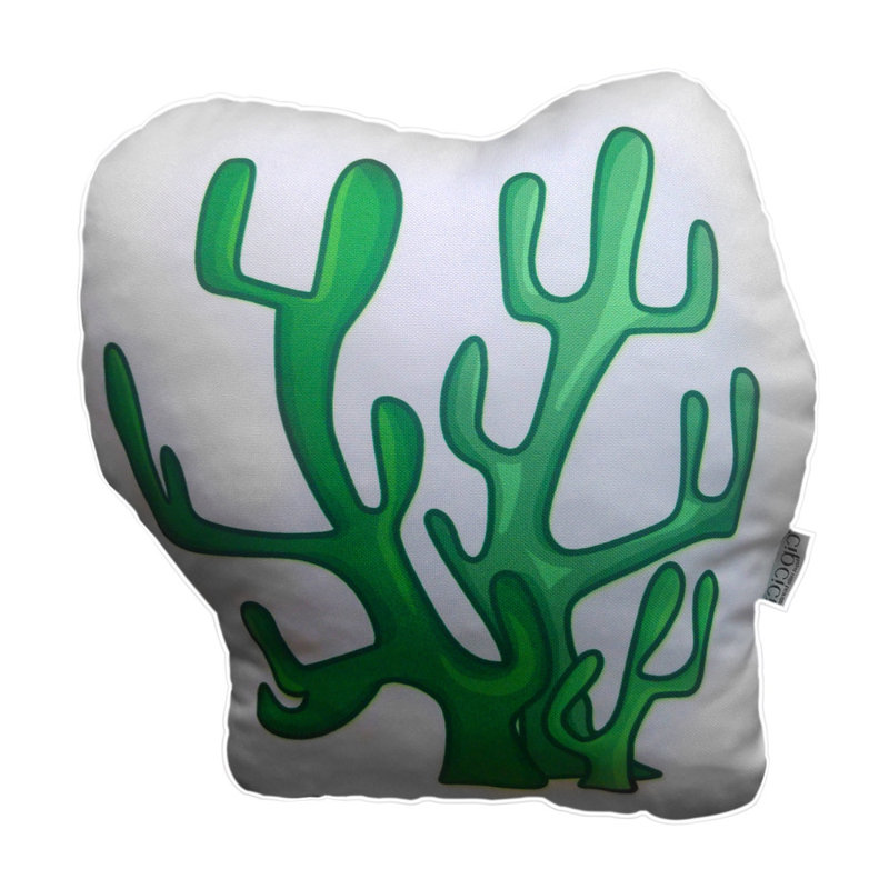 Reversible Throw Pillow, Green