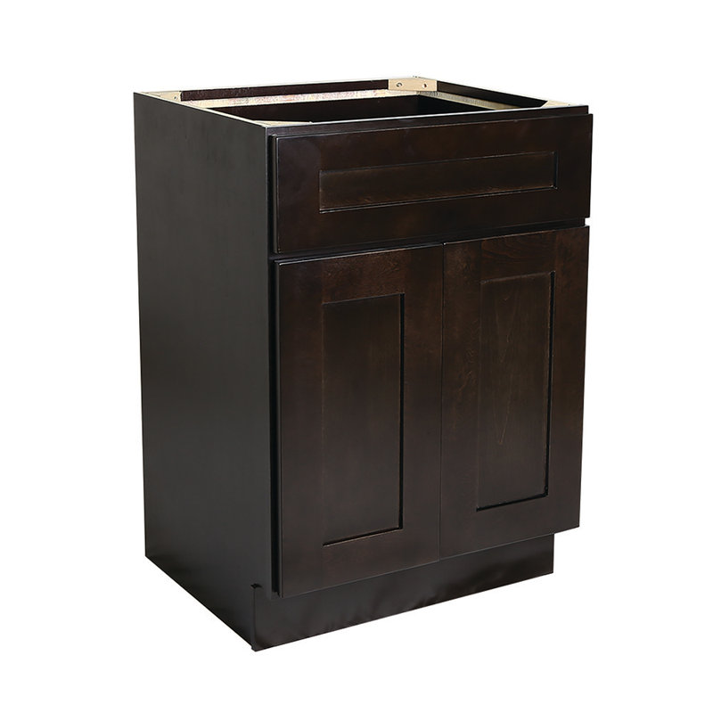 Brookings Unassembled (Ready-to-Assemble) Shaker Base Kitchen Cabinet B12 34.5" H, Espresso, 34.5" H x 25" W