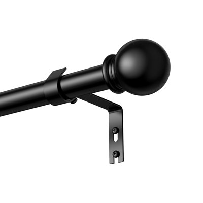 87cm Straight Tension Shower Curtain Rod & Hook Set