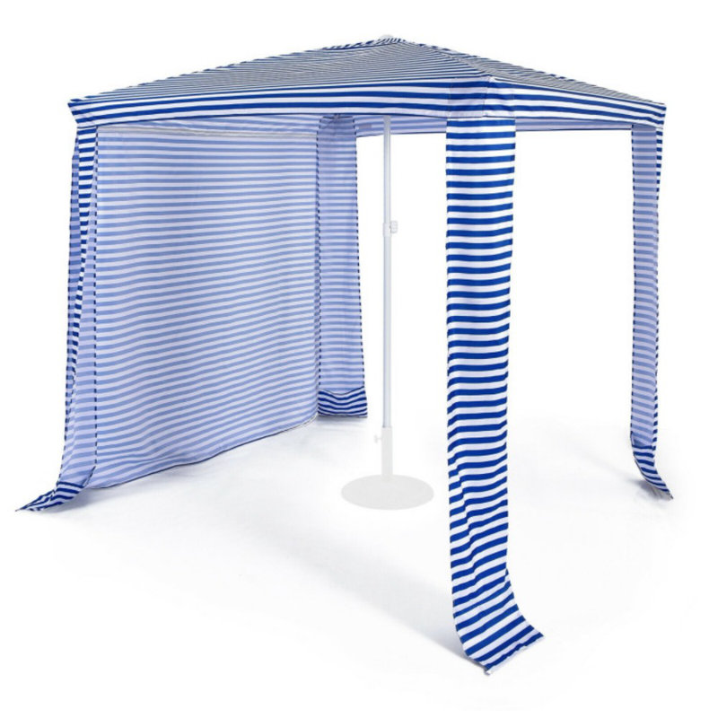 Auvent de plage pliable et facile à installer 81,5 po x 81,5 po avec sac de transport