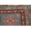 Tapis oriental gris à motif géométrique Kazak 8
