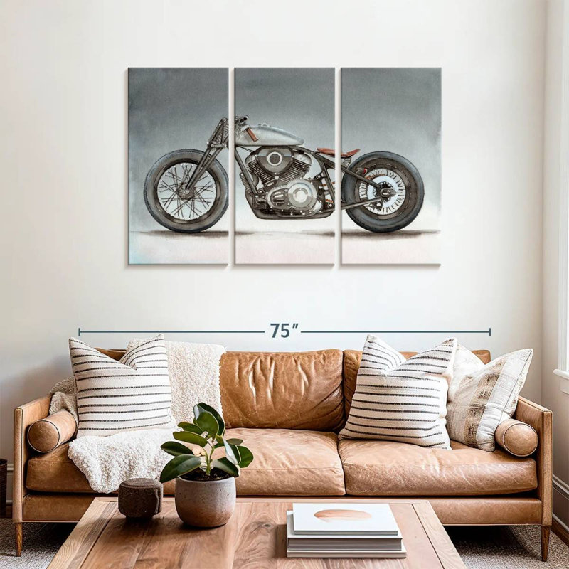 Motocyclette Mehar, H 36 po x l 57 po