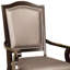 Fauteuil en simili cuir brun Anlin