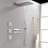 Wall Mounted Waterfall Shower System with Bodysprays-110871762