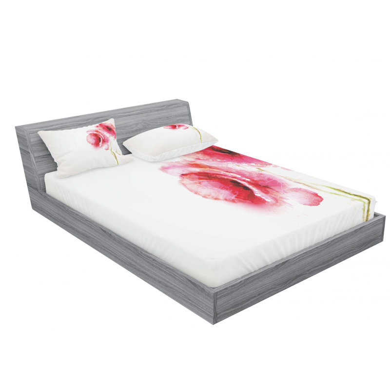 Ensemble de draps Spring Season, Ensemble de draps pour lit double avec un drap-hou