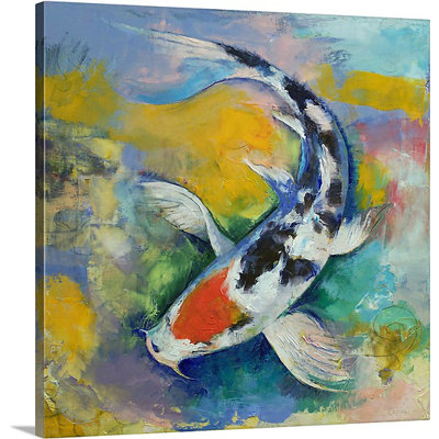 "Winkel Tancho Sanke Koi" par Michael Creese, reproduction d'art sur toile