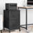 Small Rolling File Cabinet Printer Stand Lateral Filing Cabinets, 2 Drawer Fabric File Cabinet, Black