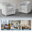 Aunna 78.2Cm Wide Swivel Barrel Chair-304603808