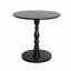 Table d'appoint ronde 23 po, table d'appoint ronde, petite table pour petits espaces, table de chevet d'appoint moderne avec pieds en bois massif pour le salon, la chambre à coucher, les coins et le bureau (noir)-735771272