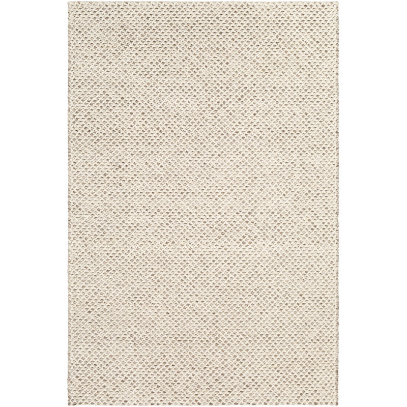 Tapis beige tissé à la main à plat Cutright, Rectangle 2 pi x 3 pi