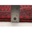 Tapis de zone en laine rouge 3 pi 4 po x 4 pi 11 po one-of-kind à la main-noué la 2010 esari turque Allaina