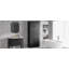 Armoire de rangement multifonctionnelle noire, tiroir coulissant et armoire ajustable