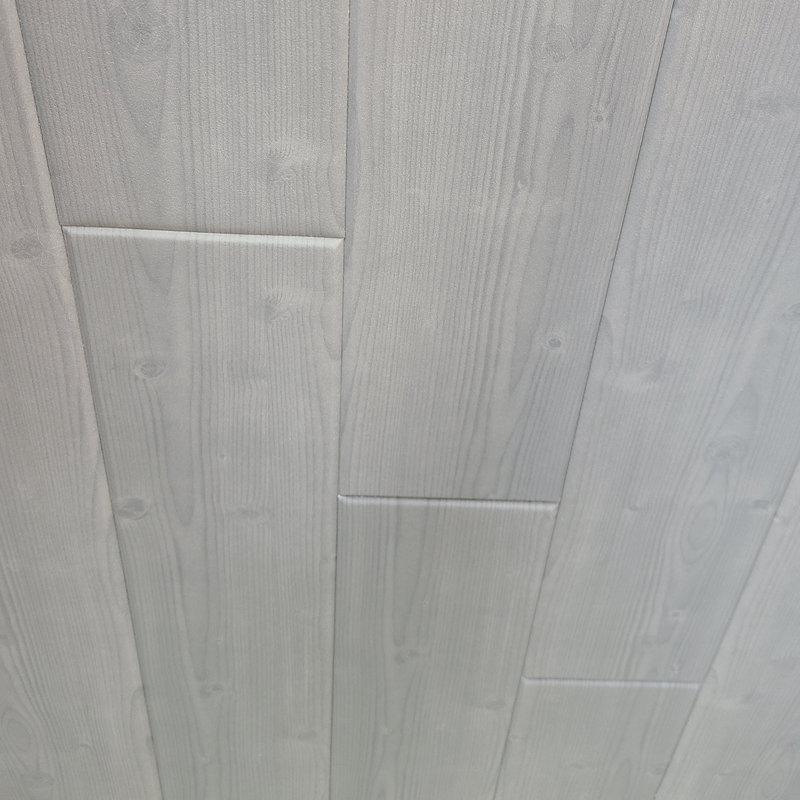 Carreau de plafond en polystyrène collé 3,28 pi x 0,55 pi, Gris délavé