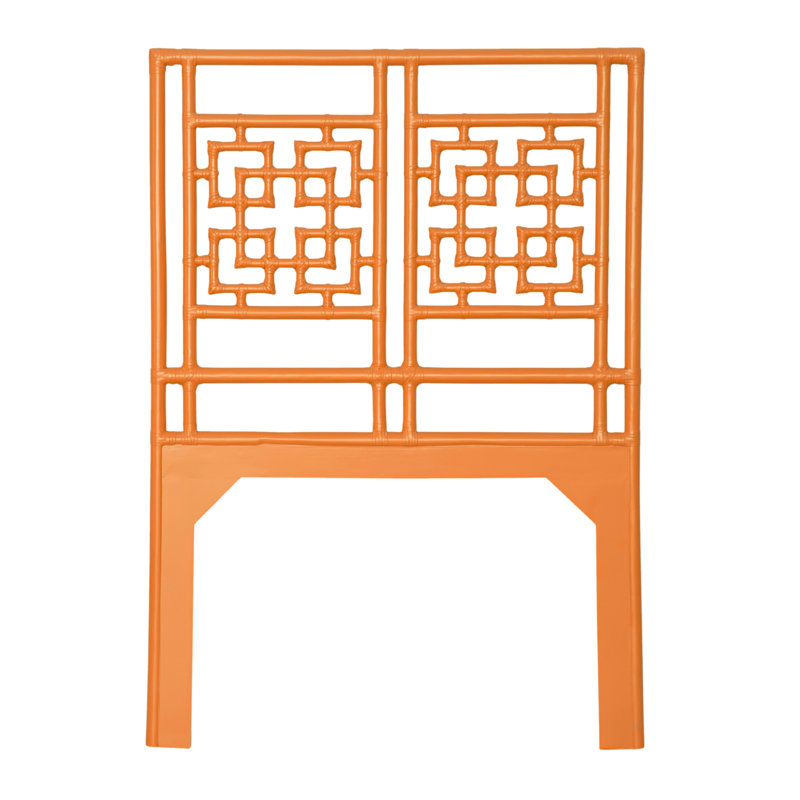 Palm Springs Low Profile Standard Bed, Twin, Citrus Orange
