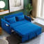 Causeuse-lit en velours avec lit escamotable Rubinder-653687686