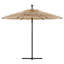 Parasol de jardin WALPLUS avec poteau en acier brun 269 x 269 x 235 cm
