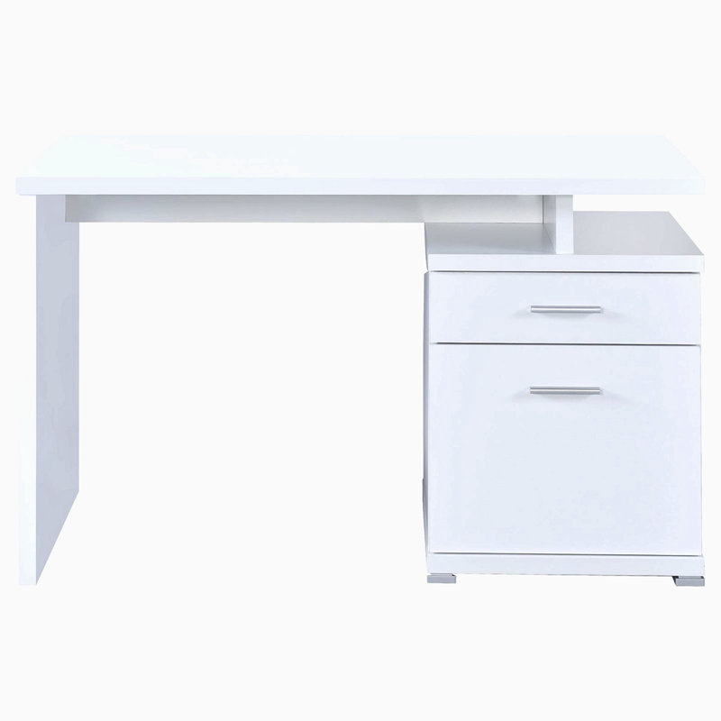 Bureau réversible à 2 tiroirs, Blanc