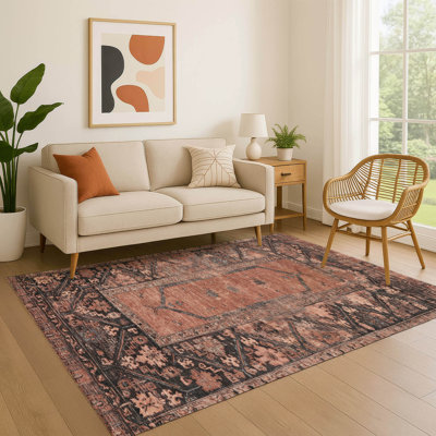 Premium Machine Washable Lubbers AMF1727 Global Rug