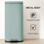 HOMCOM 30L Kitchen Bin with Lid Compact Pedal Bin Soft-Close Cream White-120768112