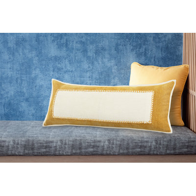 Ellary 100% Cotton Lumbar Rectangular Pillow