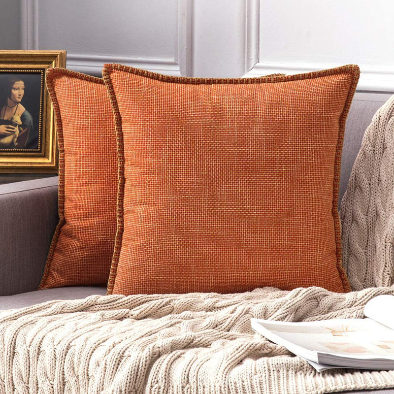Pillow Cover, Orange, 20"H x 20"W