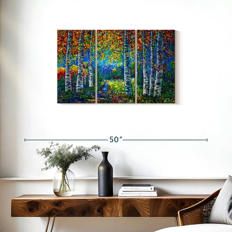 Harnek Nocturne Blue Landscape, 20" H x 33" W