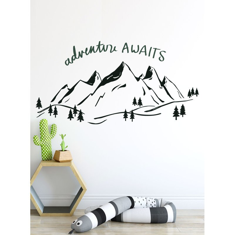 Adhésif décoratif montagne