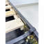 Lit simple avec rangement et 1 table de chevet gris foncé Robin