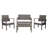 Dianna 4 - Person Patio Conversation Set with Cushions-385753863-294992645