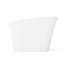 Baignoire autoportante à surface solide, 50,13 x 29,32 x 33,44 pouces, finition mate, blanc, conception ergonomique, pour un décor de salle de bain de haute qualité