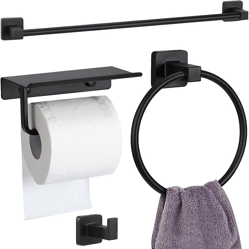 4 - Piece Bathroom Hardware Set